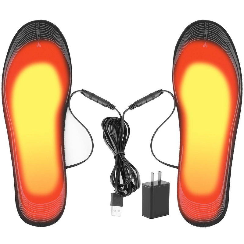 Electric Heated Insoles USB Foot Warmer Pads Wellness - DailySale