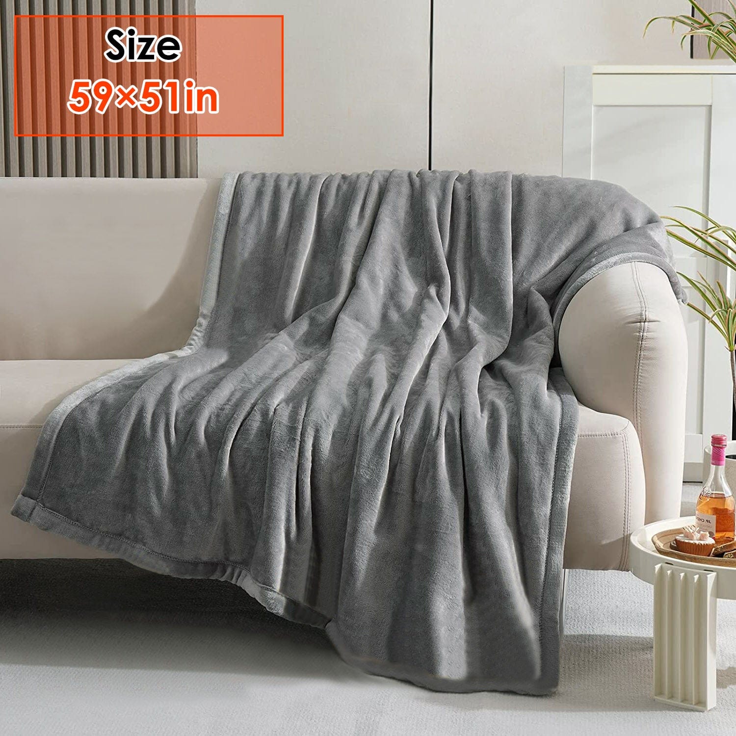 Electric Heated Throw Flannel Heated Blanket Bedding - DailySale