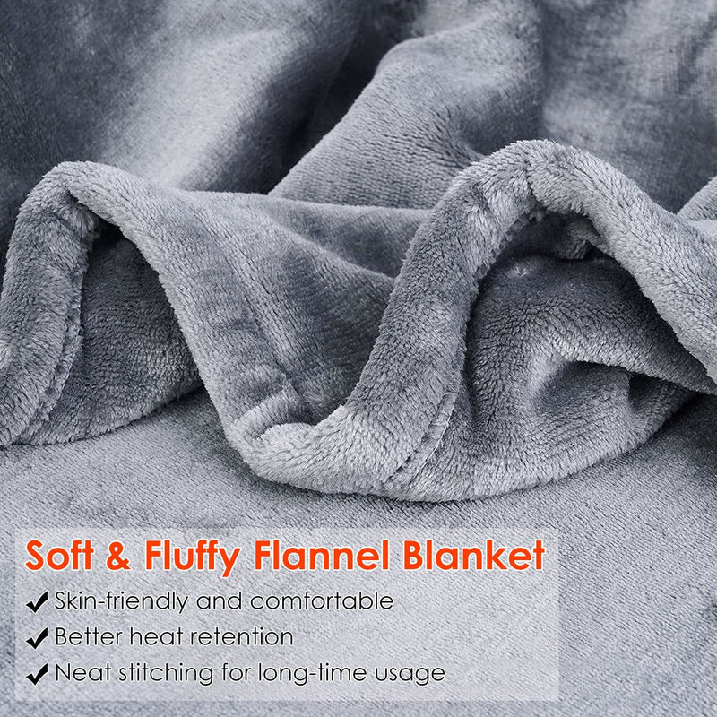 Electric Heated Throw Flannel Heated Blanket Bedding - DailySale