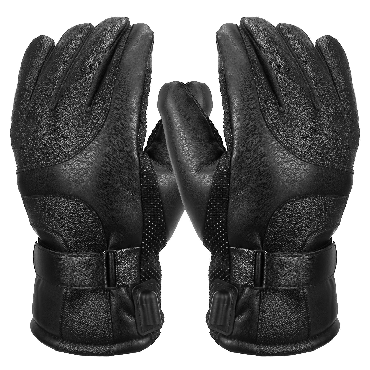 Electric Heated Touchscreen Thermal Gloves Leather USB Plug Sports & Outdoors - DailySale