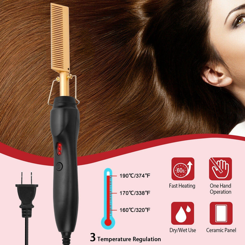 Electric Heating Hair Comb Beauty & Personal Care - DailySale