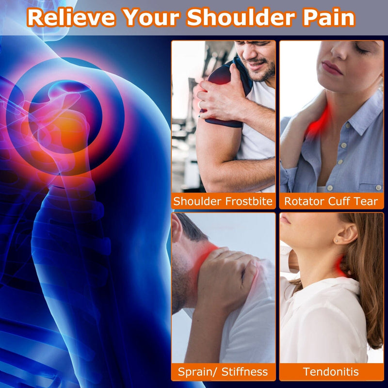 Electric Heating Pad Therapy Shoulder Heating Wrap Compression Sleeve Wellness - DailySale