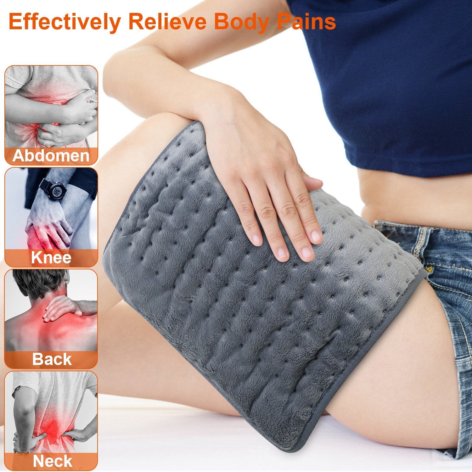 Electric Heating Pad with 9 Temperature Levels Wellness - DailySale