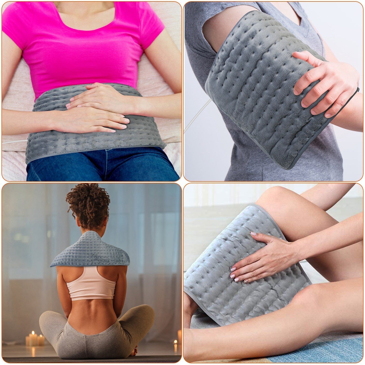 Electric Heating Pad with 9 Temperature Levels Wellness - DailySale