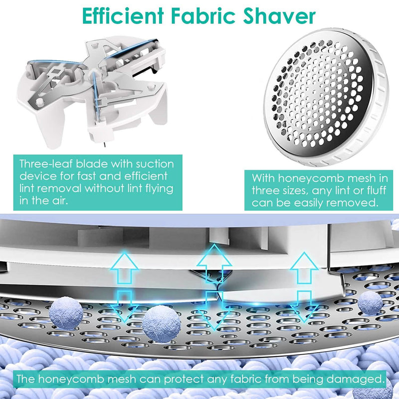 Electric Lint Shaver USB Rechargeable Fabric Clothes Lint Fluff Remover Household Appliances - DailySale