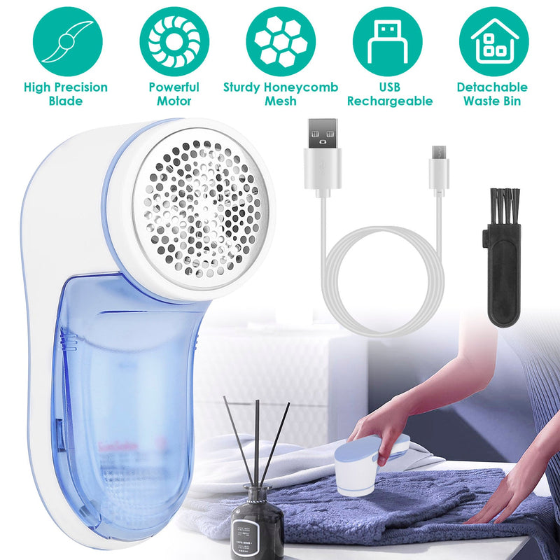 Electric Lint Shaver USB Rechargeable Fabric Clothes Lint Fluff Remover Household Appliances - DailySale