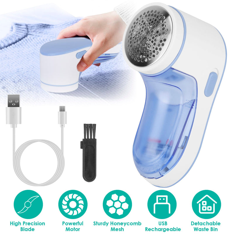 Electric Lint Shaver USB Rechargeable Fabric Clothes Lint Fluff Remover Household Appliances - DailySale