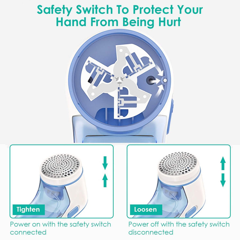 Electric Lint Shaver USB Rechargeable Fabric Clothes Lint Fluff Remover Household Appliances - DailySale
