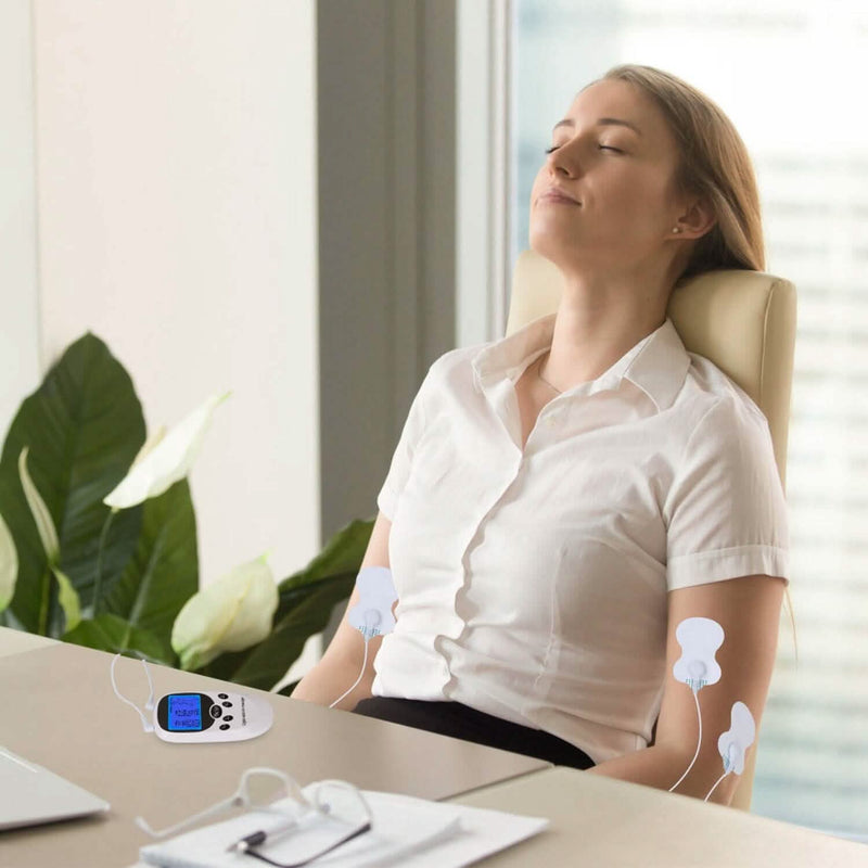Electric Muscle Stimulator with Electrode Pads Wires Wellness - DailySale