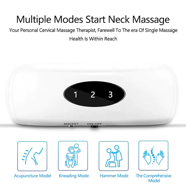 Electric Neck Massager and Pulse Back 6 Modes Power Control Wellness - DailySale