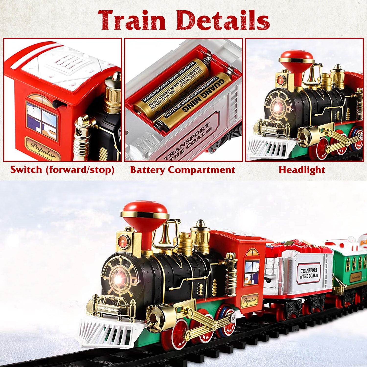 Electric Train Christmas Kid Toy Set Toys & Games - DailySale