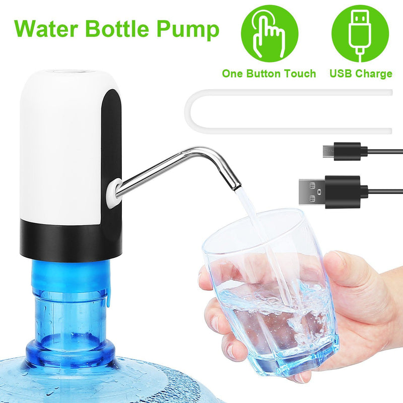 Electric Water Bottle Dispenser Rechargeable Automatic Drinking Water Bottle Pump Kitchen & Dining - DailySale