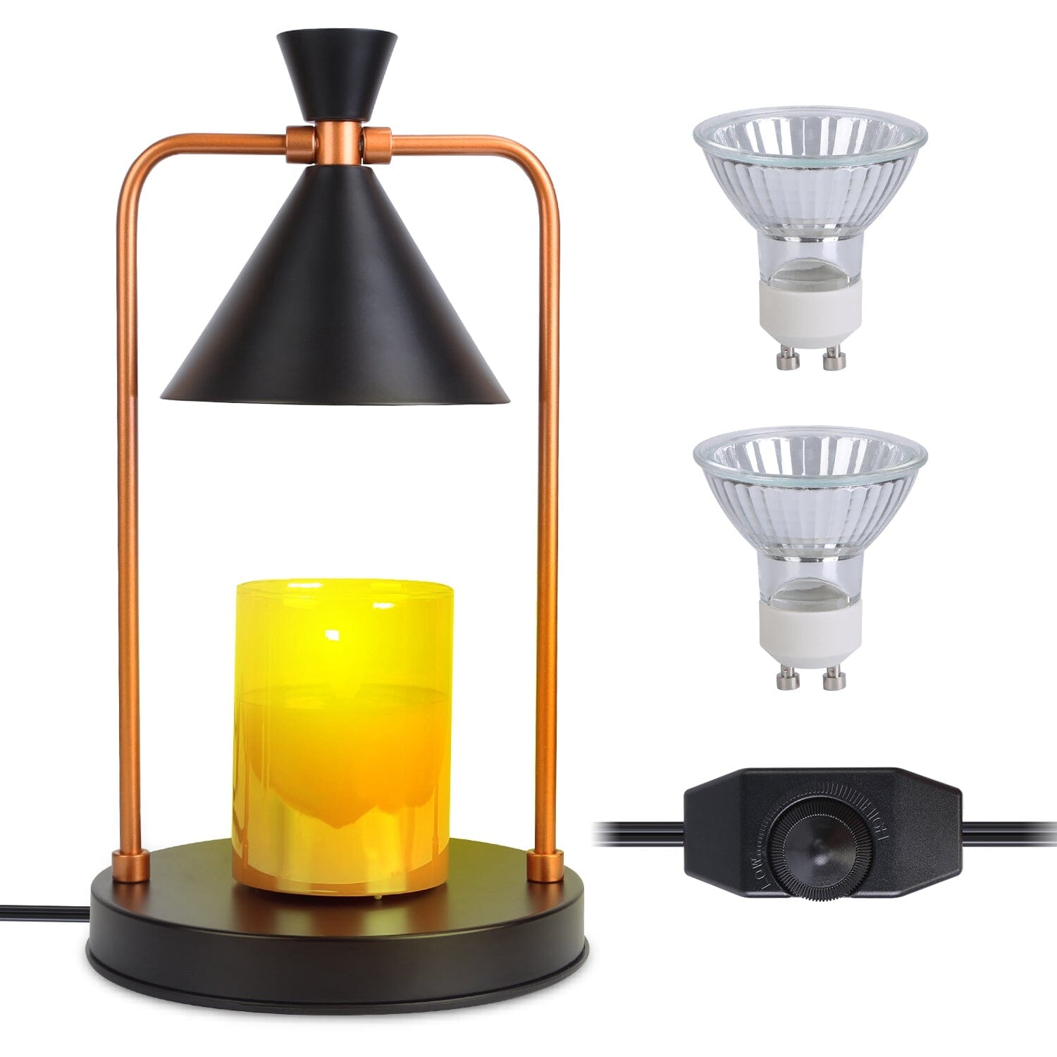 Electric Wax Melt Warmer Lamp Dimmable with 2 GU10 Bulbs Indoor Lighting - DailySale