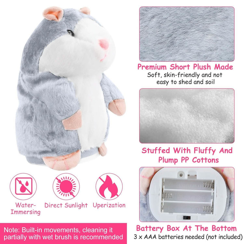 Electronic Talking Hamster Plush Toys & Games - DailySale
