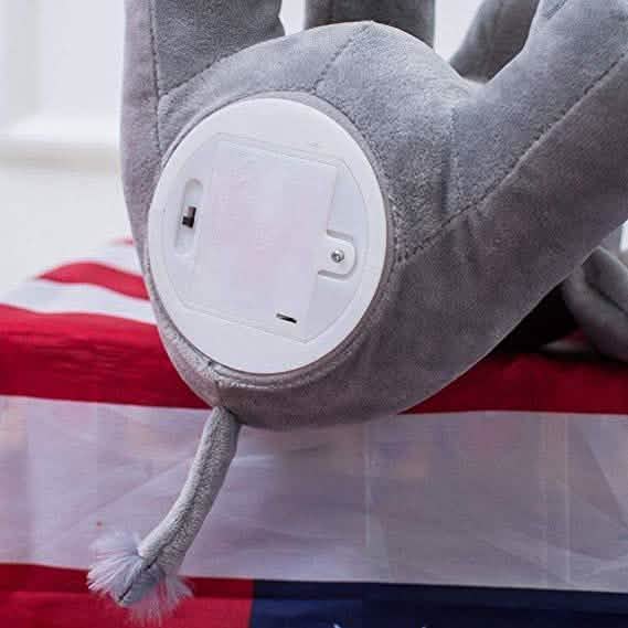 Electronic Talking Singing Blinking Eyes Elephant Plush Toy Toys & Games - DailySale