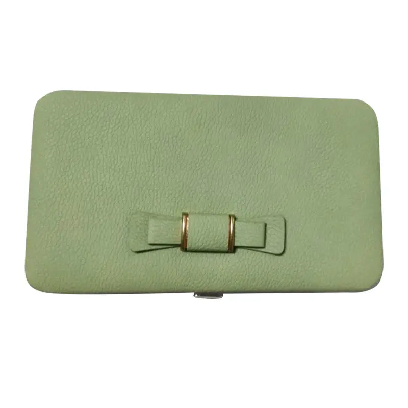 Elegant Bow Decor Phone Wallet Women's Shoes & Accessories Green - DailySale