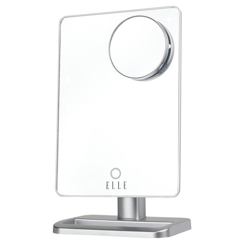 ELLE A Star is Born LED Light-up Bluetooth Speaker Vlogging Mirror Beauty & Personal Care Silver - DailySale