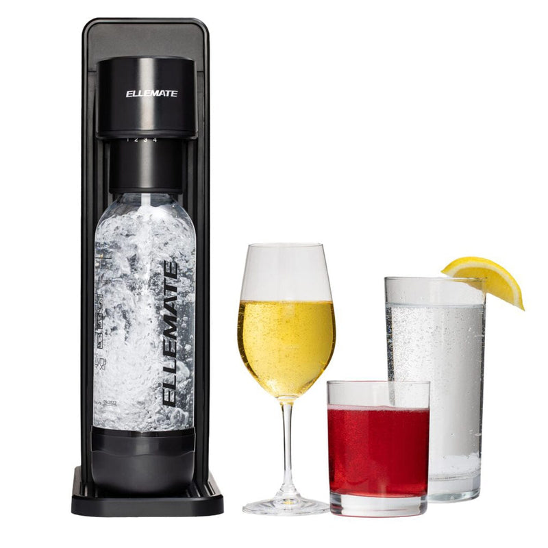 Ellemate Dynamic Carbonated Drink Maker Wine & Dining Black - DailySale