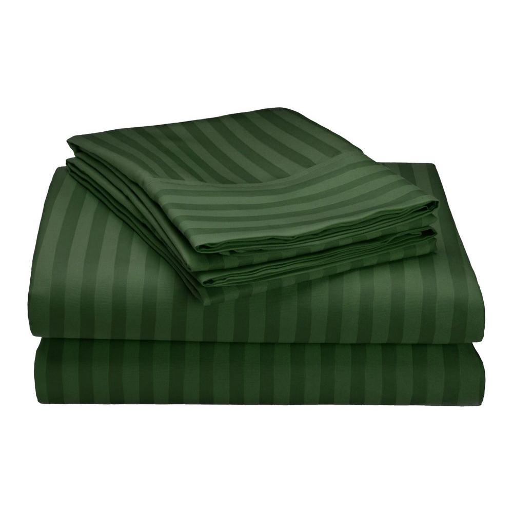 Embossed Microfiber Sheets Bed & Bath Full Dark Green - DailySale