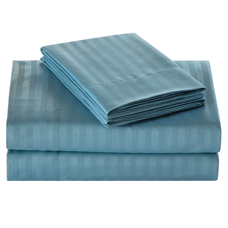Embossed Microfiber Sheets Bed & Bath Full Teal - DailySale