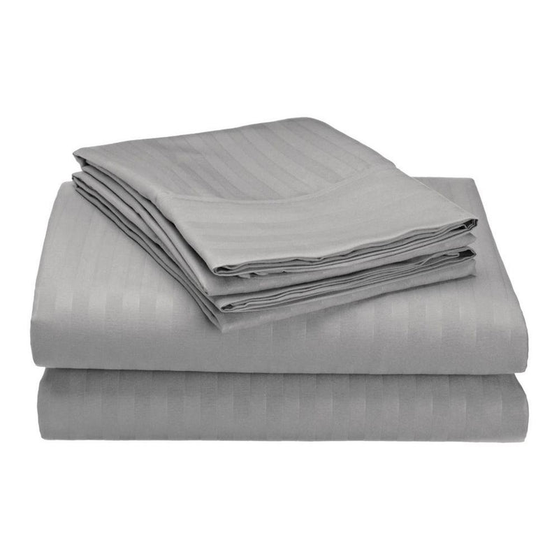 Embossed Microfiber Sheets Bed & Bath Twin Gray - DailySale