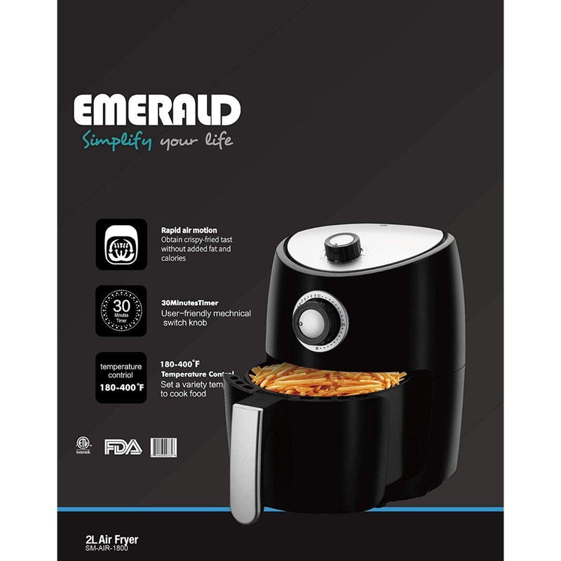Emerald Compact 2 Liters Mini Air Fryer Kitchen Essentials - DailySale