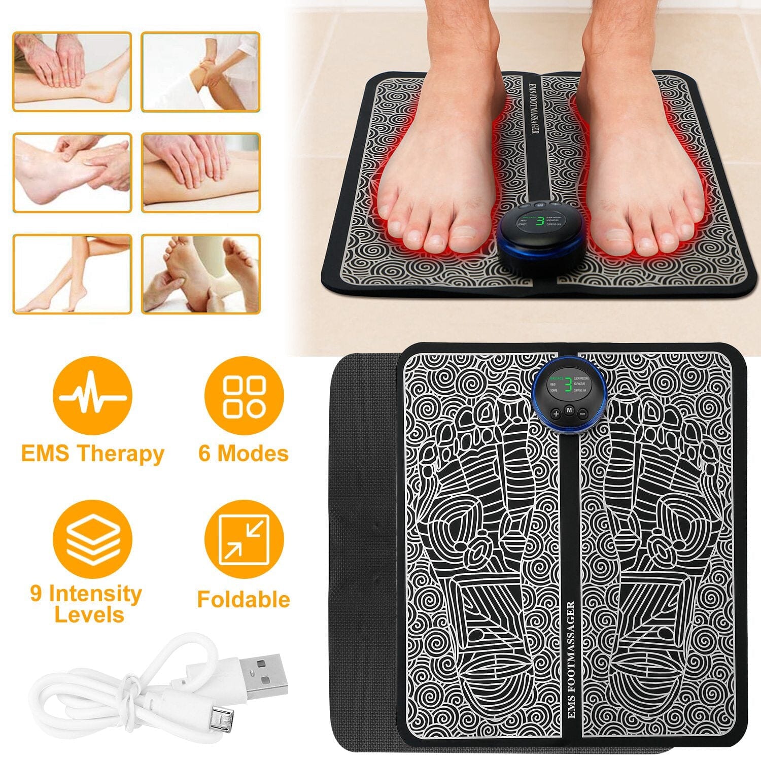 EMS Foot Massage Pad Electric Stimulator Wellness - DailySale