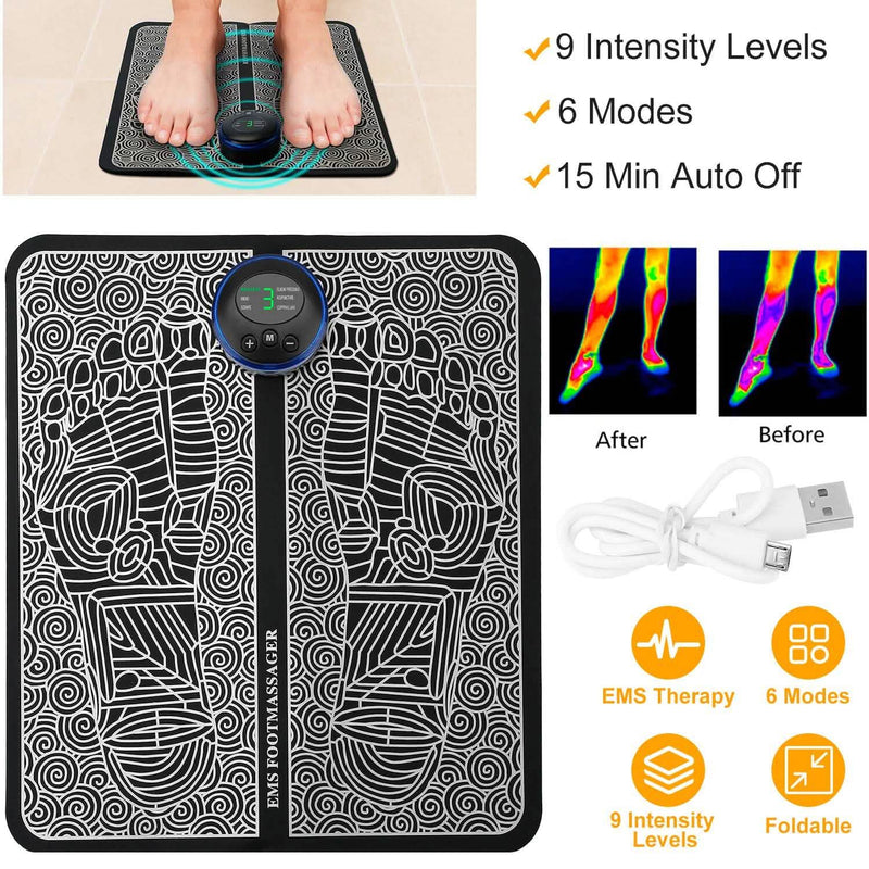 EMS Foot Massage Pad Electric Stimulator Wellness - DailySale