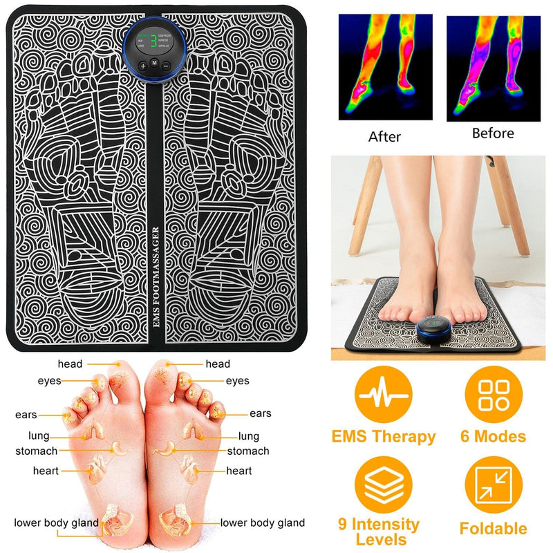 EMS Foot Massage Pad Electric Stimulator Wellness - DailySale