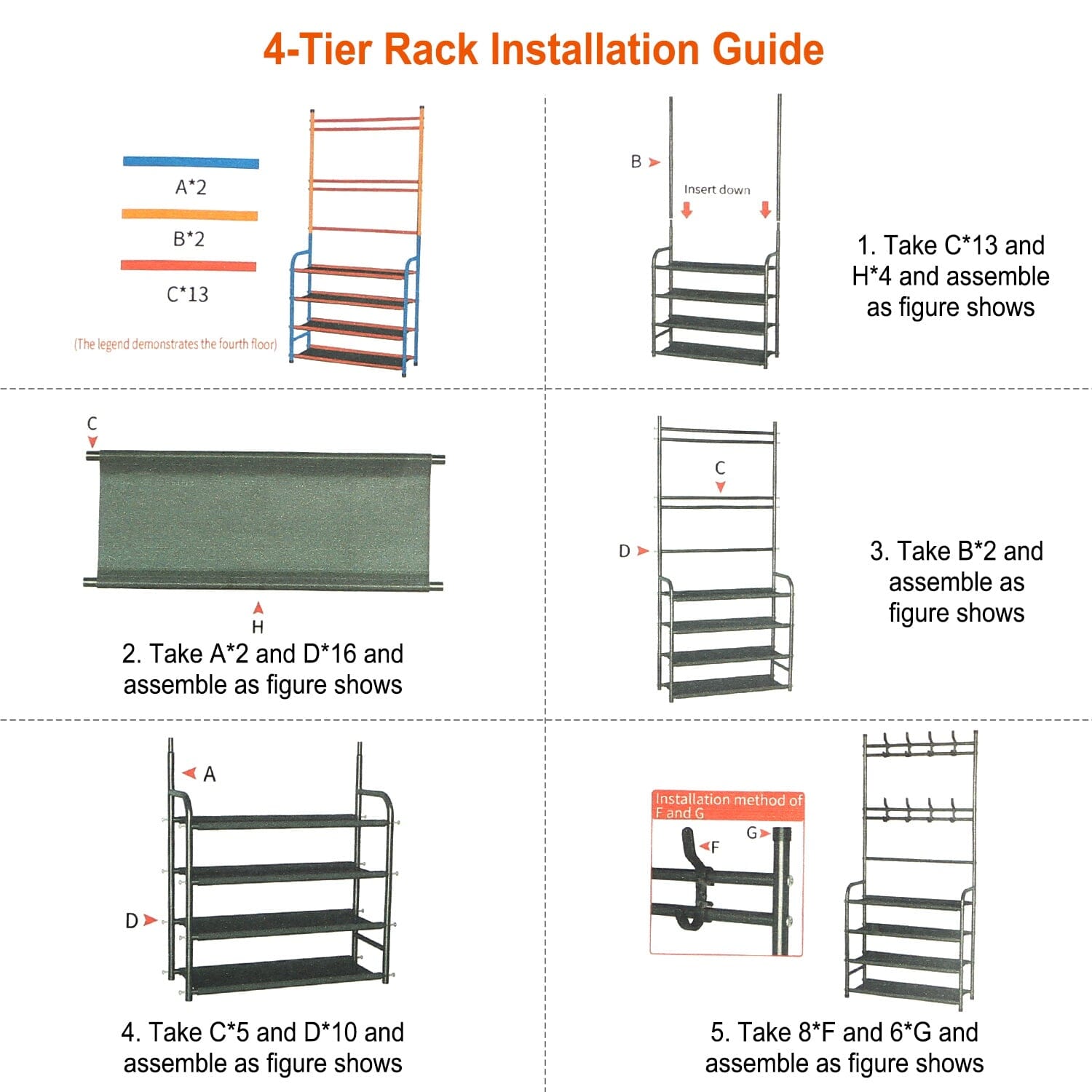 Entryway Coat Hat Rack Shoe Storage Shelf Closet & Storage - DailySale