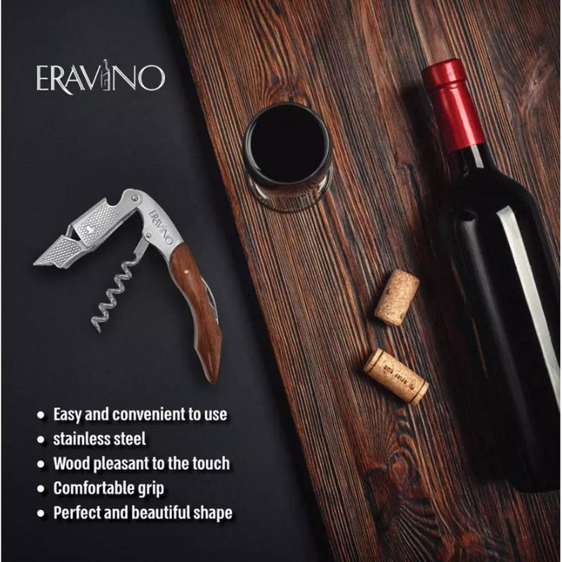 Eravino Premium All-in-One Professional Waiters Corkscrew in Rose Wood Handle Wine & Dining - DailySale