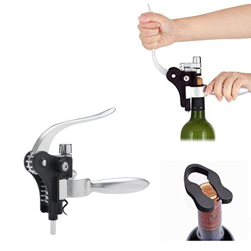 Eravino Wine Bottle Opener Corkscrew with Foil Cutter and Extra Screwpull Wine & Dining - DailySale