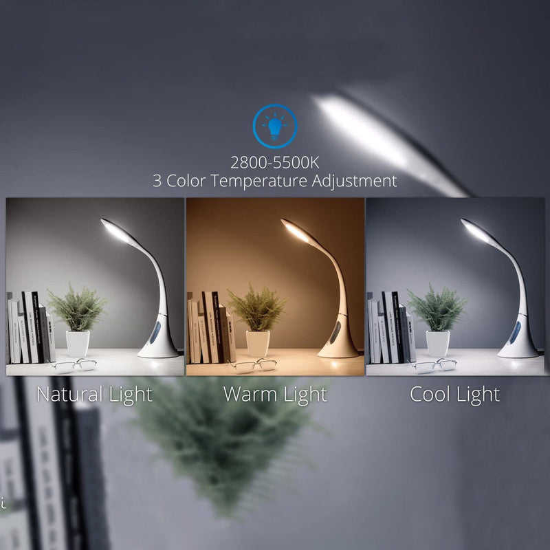 EROS Flexible Gooseneck Dimmable LED Desk Lamp Lighting & Decor - DailySale