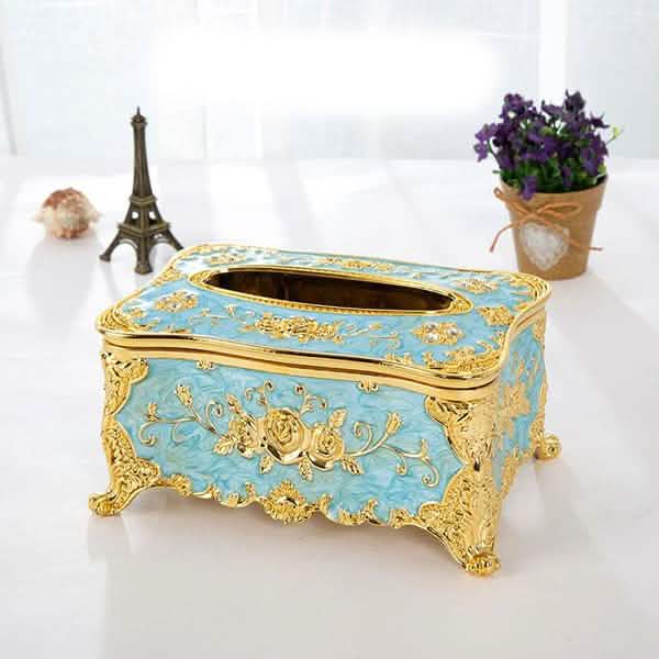 European Vintage Tissue Box Everything Else Blue - DailySale