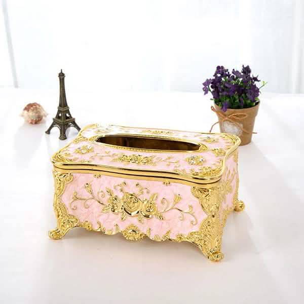 European Vintage Tissue Box Everything Else Pink - DailySale