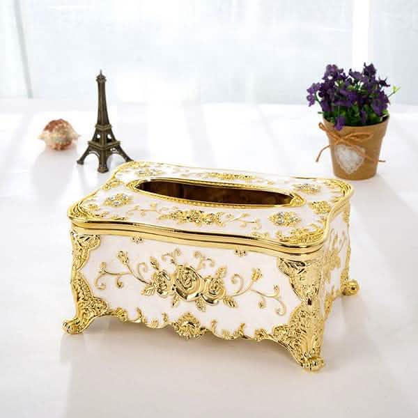European Vintage Tissue Box Everything Else White - DailySale