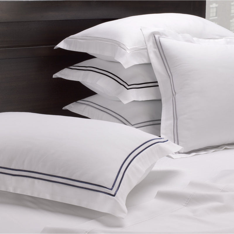 Exquisite Hotel Satin Stitched 100% Cotton Percale Duvet Set Bedding - DailySale