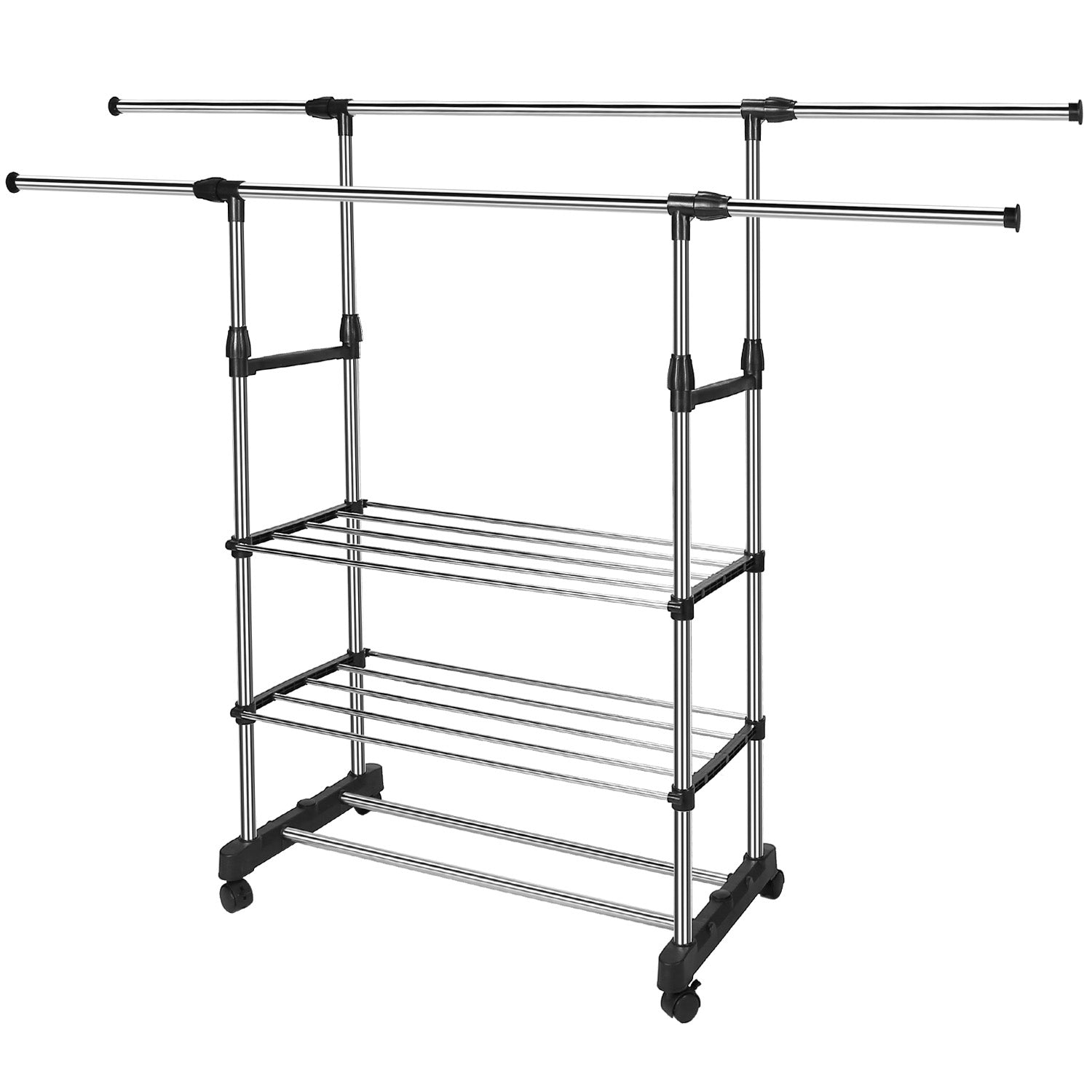 Extendable Garment Hanging Rack Closet & Storage - DailySale