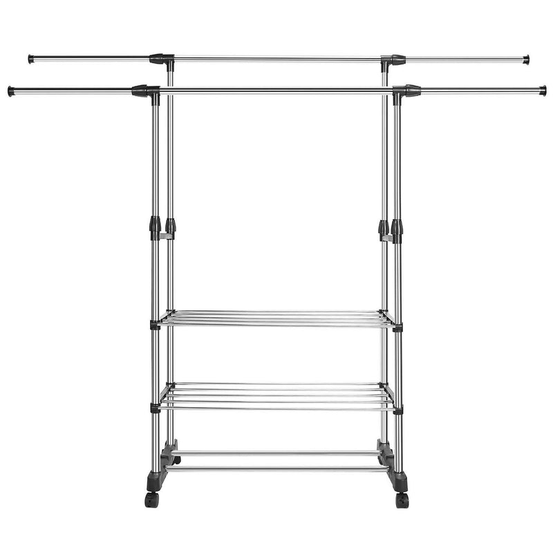 Extendable Garment Hanging Rack Closet & Storage - DailySale