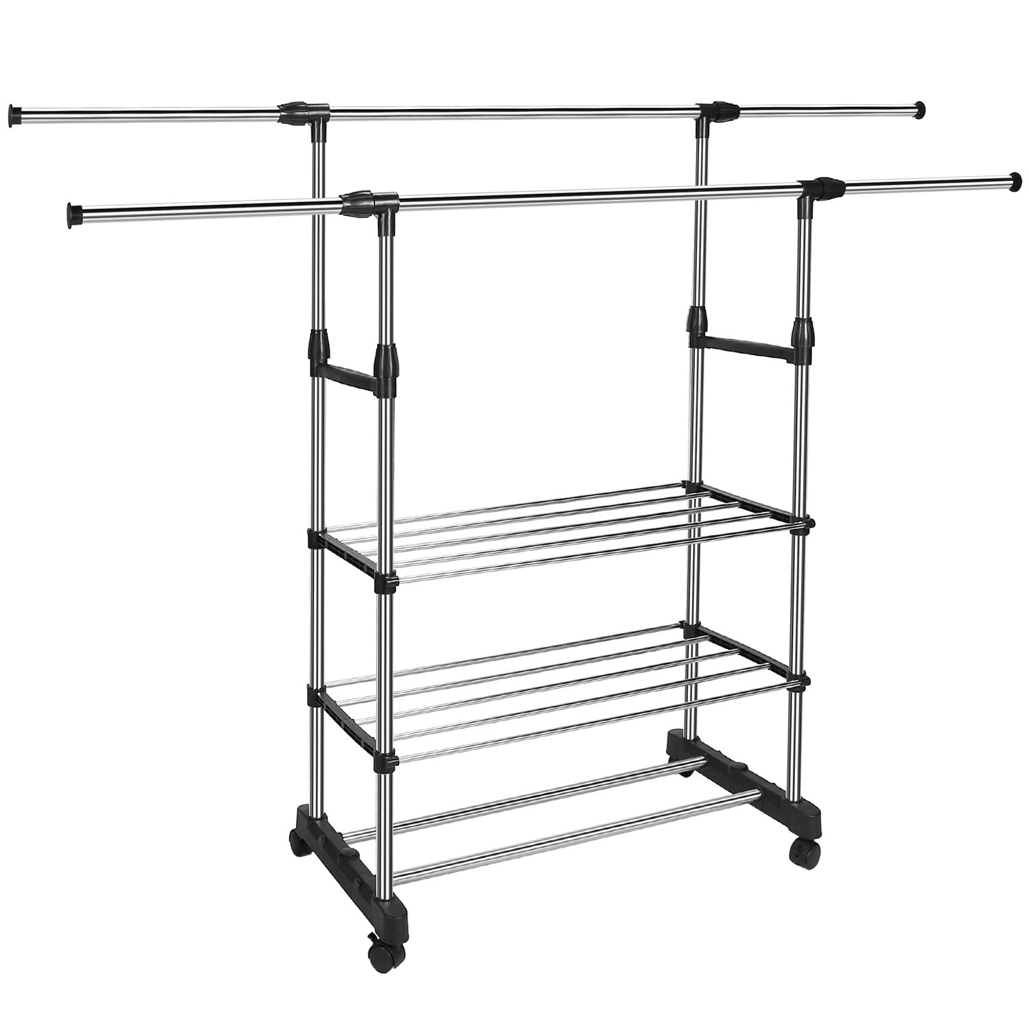 Extendable Garment Hanging Rack Closet & Storage - DailySale