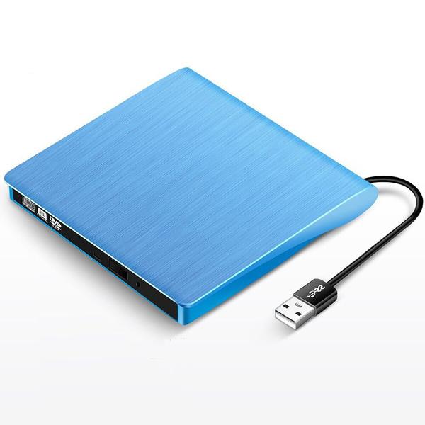 External CD Drive USB 3.0 Computer Accessories Blue - DailySale