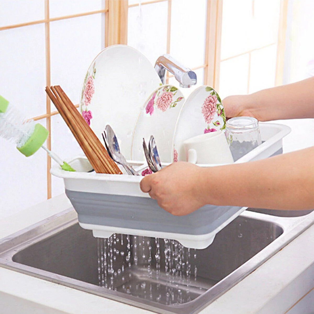 Extra Large Dish Drying Rack with Utensil Holder Kitchen & Dining - DailySale