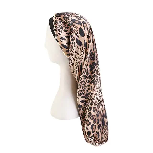 Extra Long Satin Bonnet Sleep Cap Long Bonnet for Braids Hair Loose Cap Women's Shoes & Accessories Screen Color - DailySale