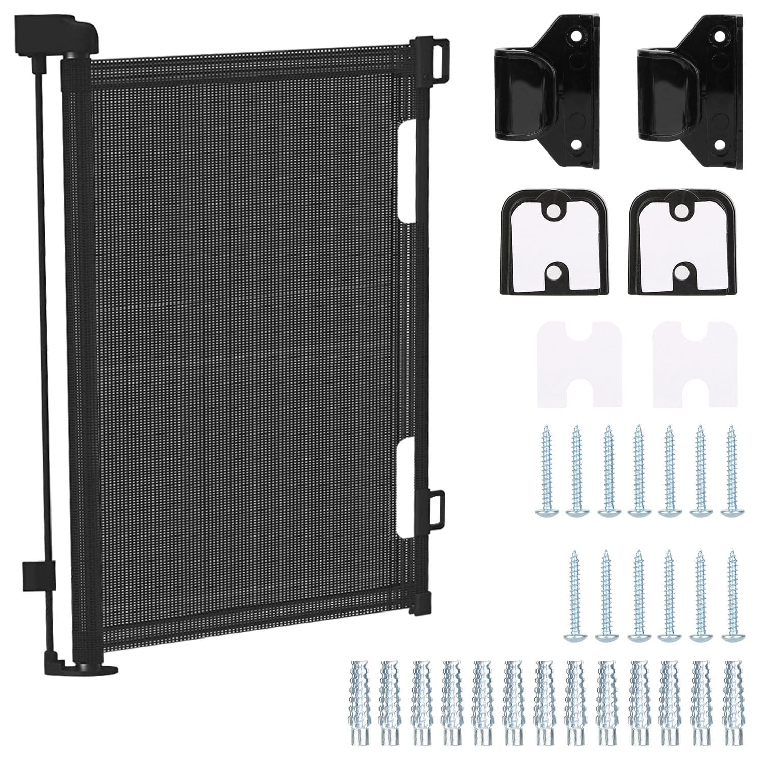 Extra Wide Child Safety Gate Retractable Door Baby - DailySale