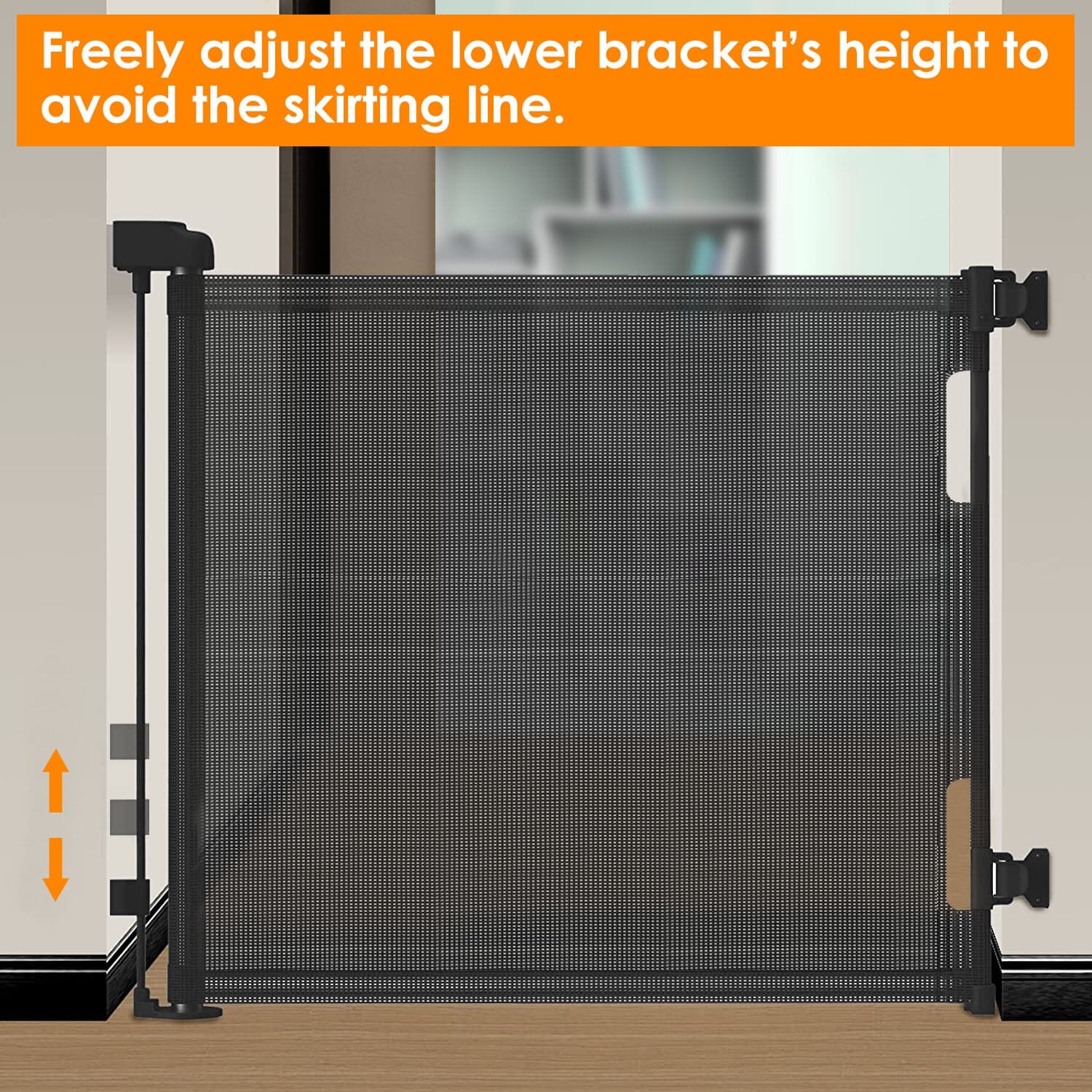 Extra Wide Child Safety Gate Retractable Door Baby - DailySale