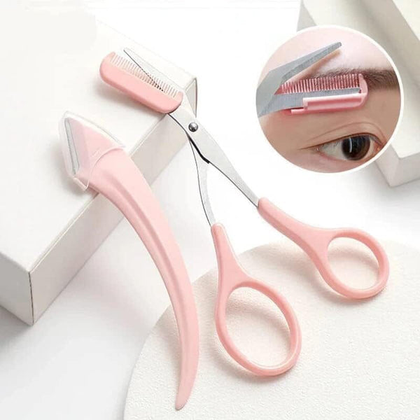 Eyebrow Trimmer Scissors with Comb Beauty & Personal Care - DailySale