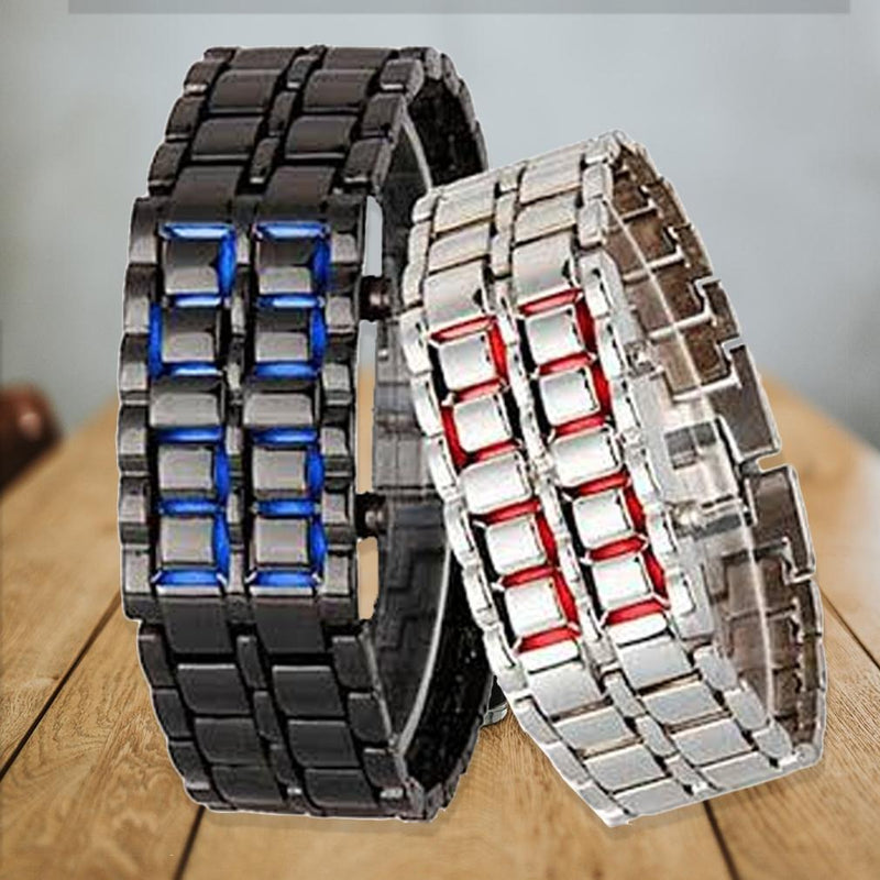 Iron Samurai - Reloj de pulsera LED de moda creativa - Regalo de gran oferta