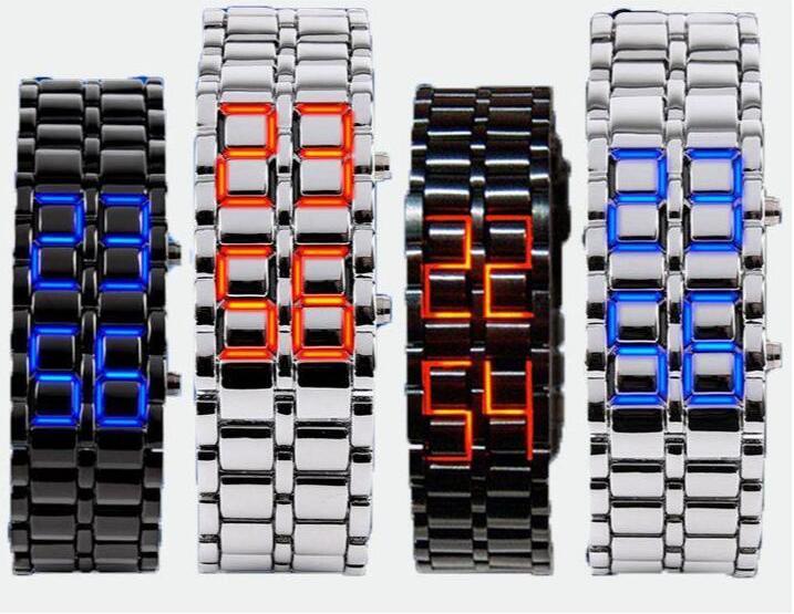 Faceless Unisex Stainless Steel Titanium Waterproof LED Watch Men's Apparel - DailySale