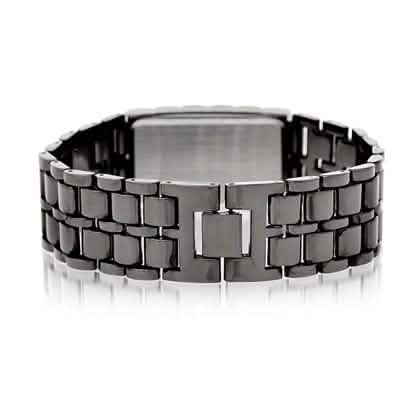 Faceless Unisex Stainless Steel Titanium Waterproof LED Watch Men's Apparel - DailySale