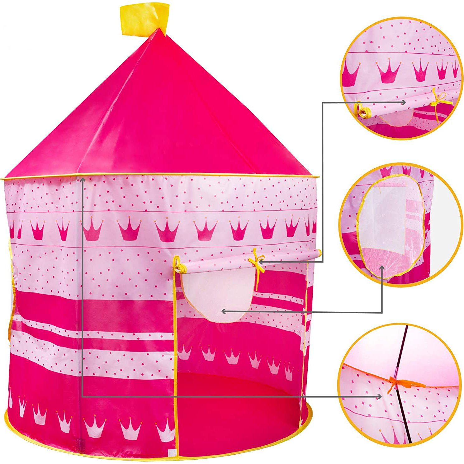 Fashion Children's Toys Gaming Play House Princess Castle Tent Toys & Hobbies - DailySale